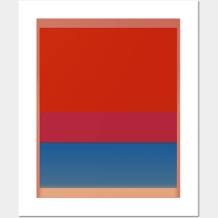 №1(Royal red and blue) Posters and Art